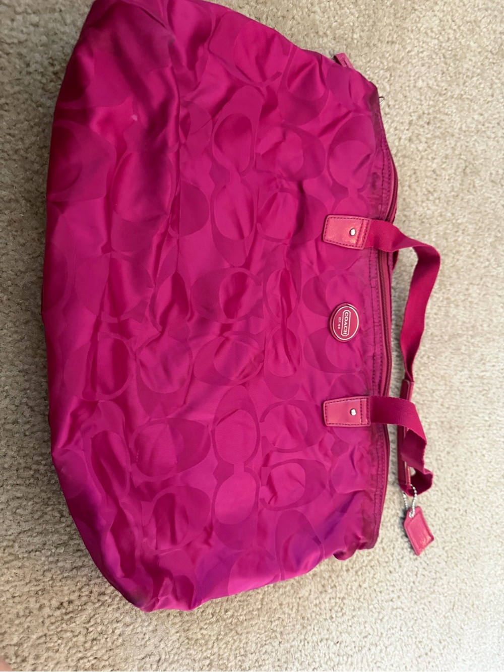 Coach Pink getaway bag
